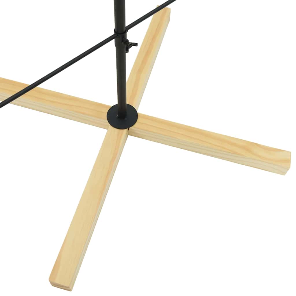 vidaXL Χριστουγεννιάτικο Δέντρο Κώνος με βάση Μαύρο 210 cm Ατσάλι