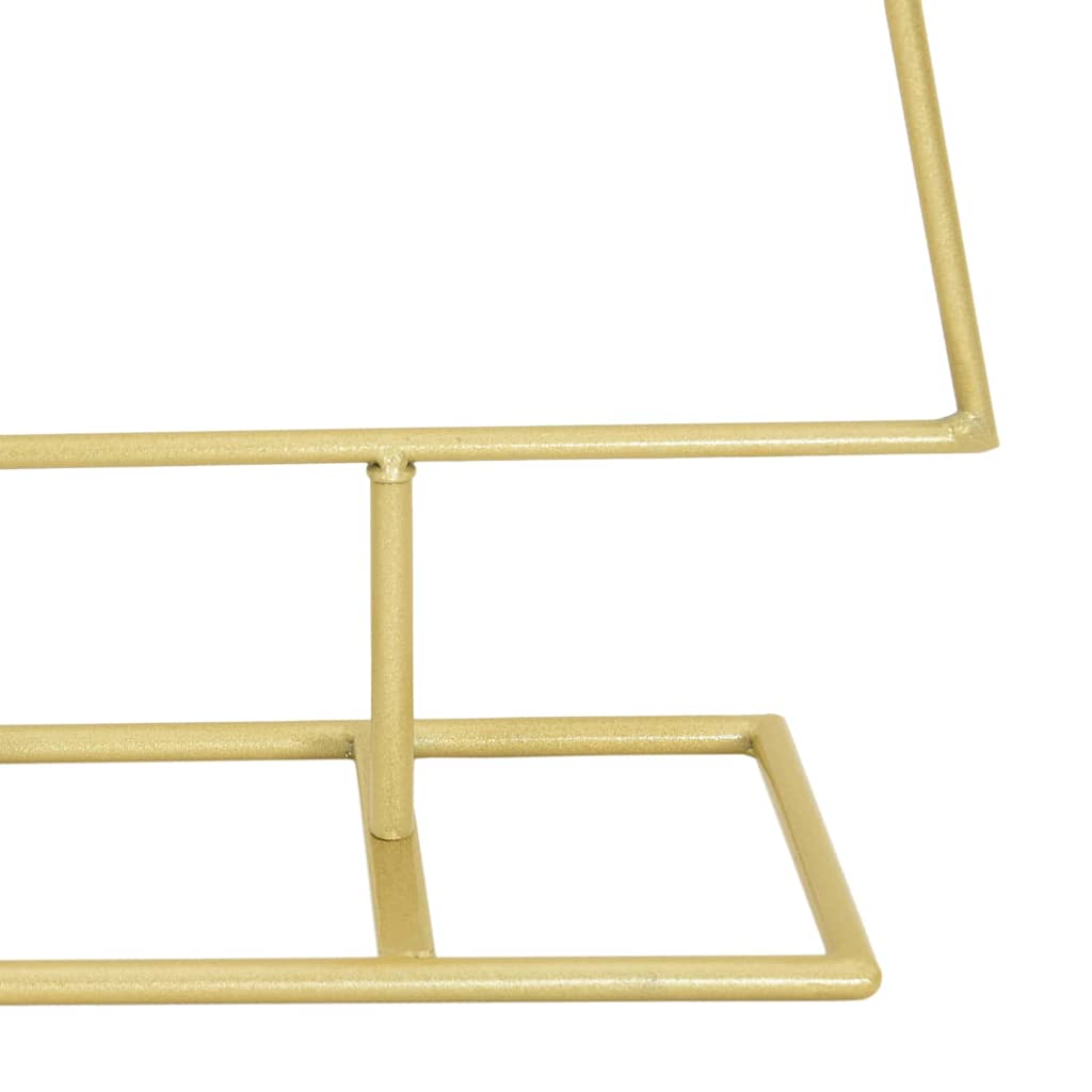 vidaXL Μεταλλικό χριστουγεννιάτικο δέντρο με βάση Χρυσό 125 cm