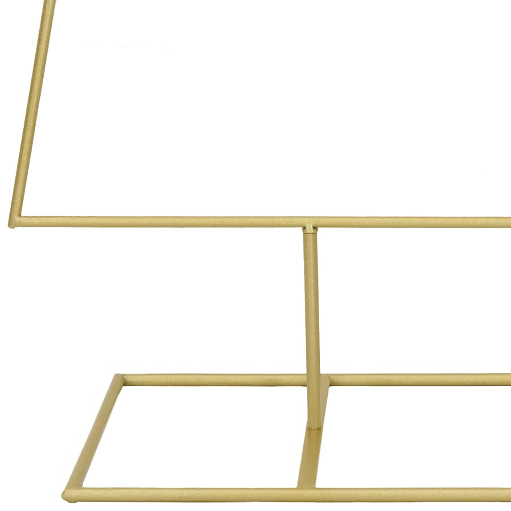 vidaXL Μεταλλικό χριστουγεννιάτικο δέντρο με βάση Χρυσό 150 cm