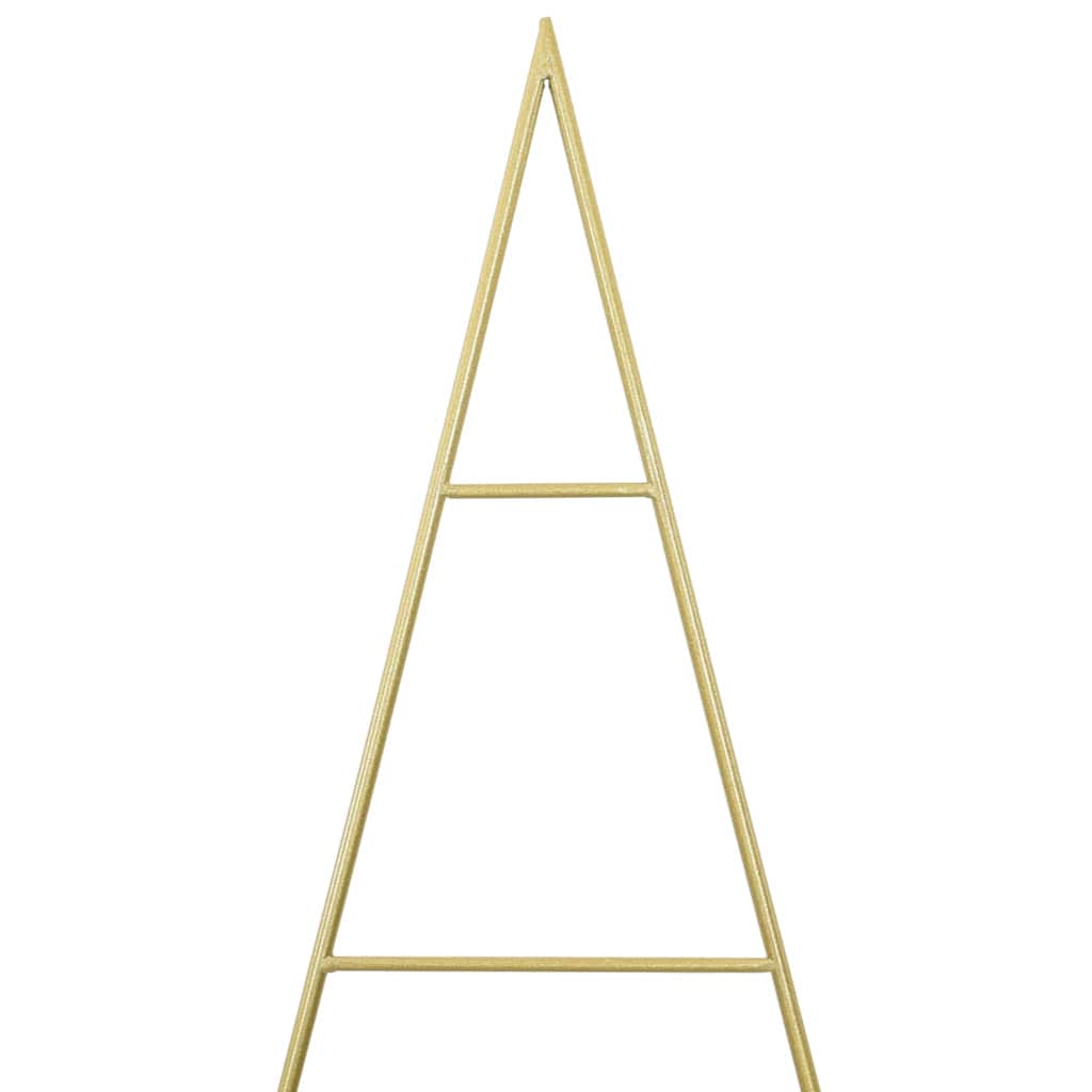 vidaXL Μεταλλικό χριστουγεννιάτικο δέντρο με βάση Χρυσό 180 cm