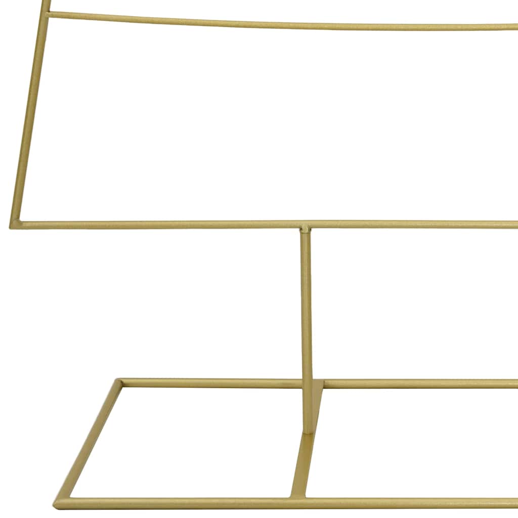 vidaXL Μεταλλικό χριστουγεννιάτικο δέντρο με βάση Χρυσό 180 cm