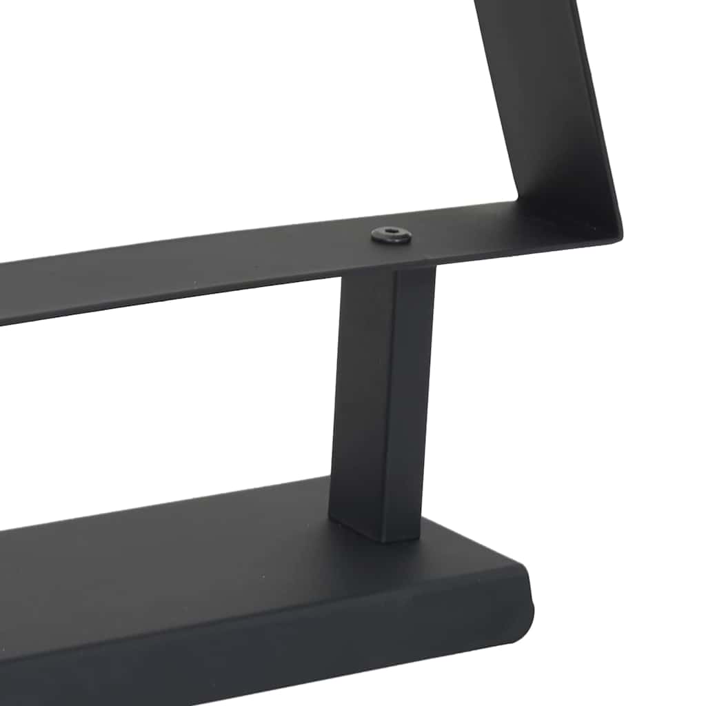 vidaXL Μεταλλικό χριστουγεννιάτικο δέντρο με βάση Μαύρο 60 cm Ατσάλι