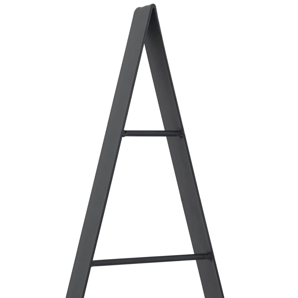 vidaXL Μεταλλικό χριστουγεννιάτικο δέντρο με βάση Μαύρο 125 cm Ατσάλι