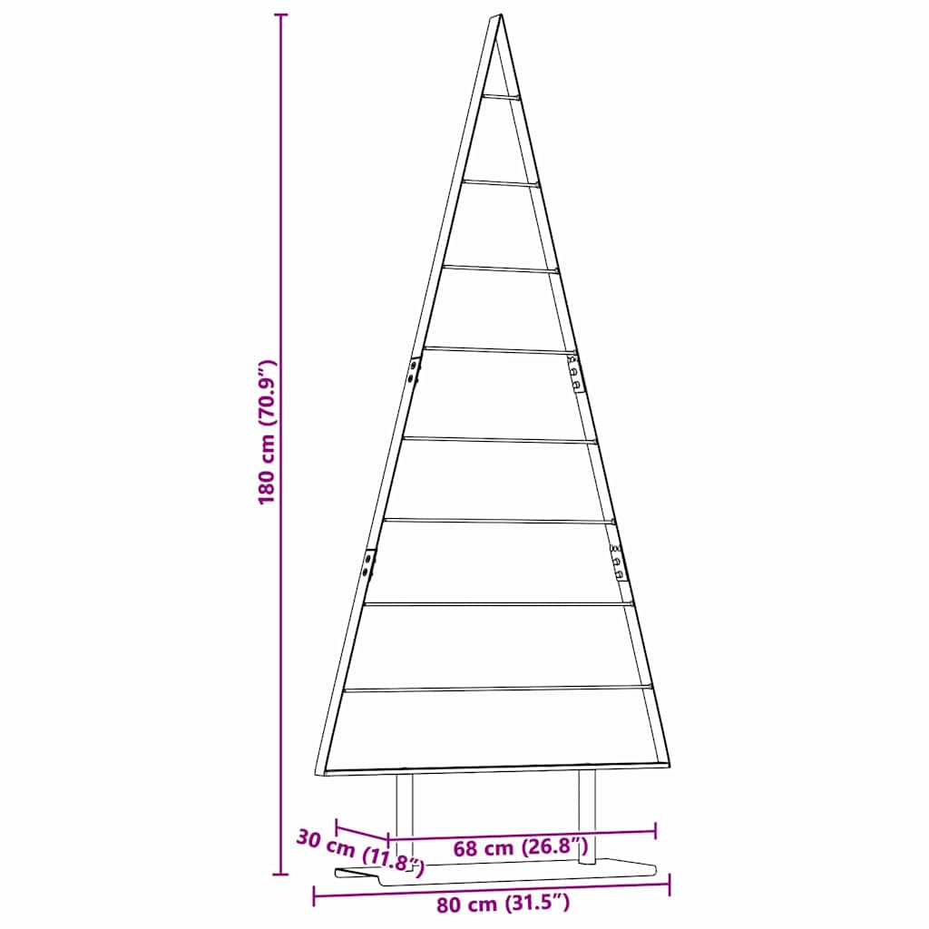 vidaXL Μεταλλικό χριστουγεννιάτικο δέντρο με βάση Μαύρο 180 cm Ατσάλι