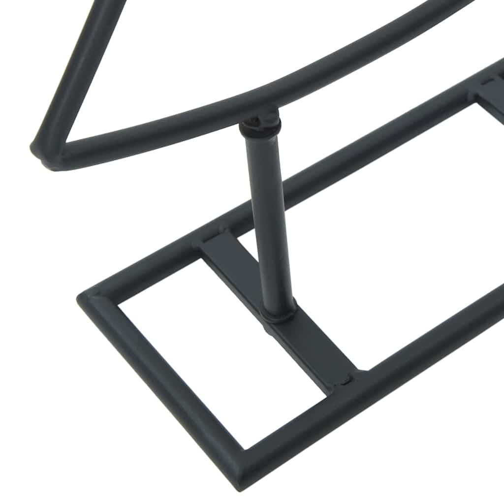 vidaXL Μεταλλικό χριστουγεννιάτικο δέντρο με βάση Μαύρο 210 cm Ατσάλι