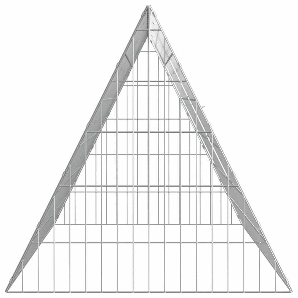 vidaXL Κλουβί για κότες Ασημί 215 x 55 x 55 εκ. Επικαλυμμένος Χάλυβας