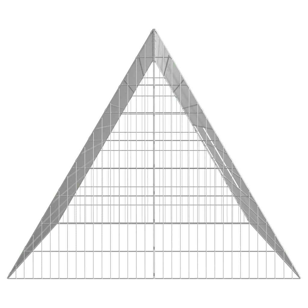 vidaXL Κλουβί για κότες Ασημί 215 x 100 x 85 εκ. Επικαλυμμένος Χάλυβας