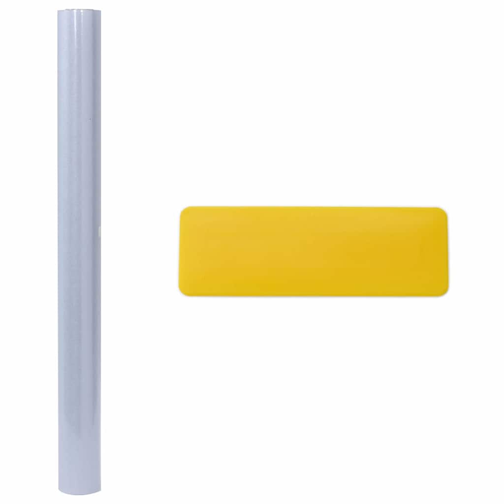 vidaXL Στατική μεμβράνη για παράθυρα Γκρι με Θολό Εφέ 60 x 1000 cm PVC