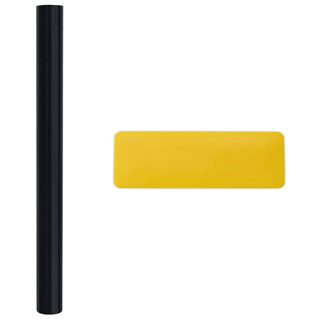 vidaXL Στατική Μεμβράνη Παράθυρου Μαύρο 45 x 500 cm PVC