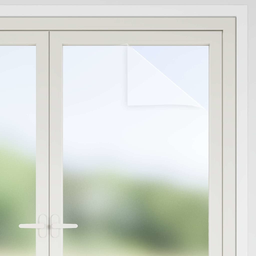 vidaXL Αυτοκόλλητη Μεμβράνη Παράθυρου Λευκό με Θολό Εφέ 90 x 1000 cm