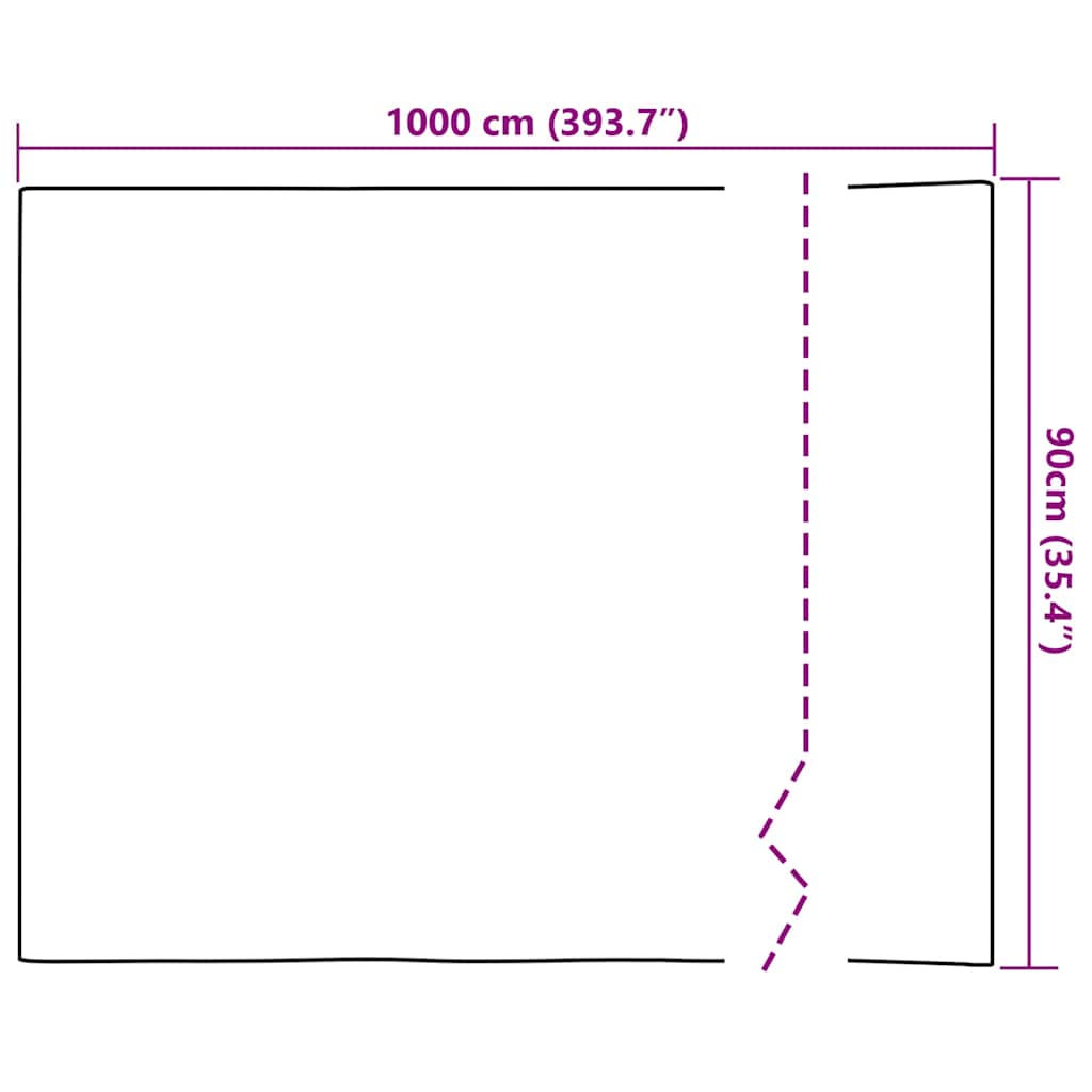 vidaXL Αυτοκόλλητη Μεμβράνη Παράθυρου Λευκό με Θολό Εφέ 90 x 1000 cm