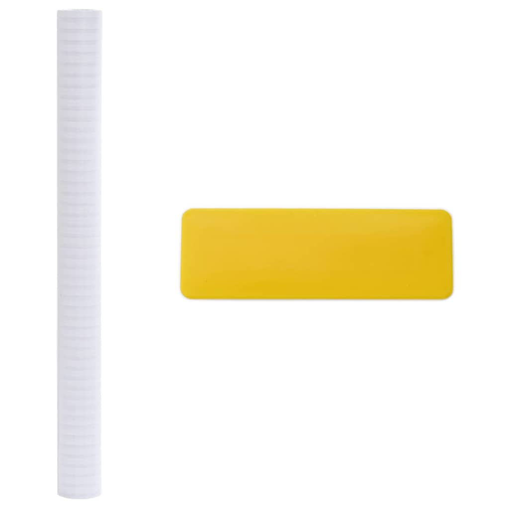 vidaXL Αυτοκόλλητη Μεμβράνη Παράθυρου Ματ ρίγες 45 x 1000 cm PVC