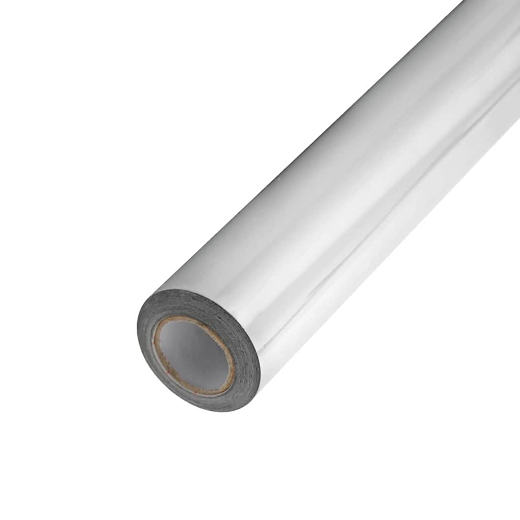 vidaXL Αυτοκόλλητη ταινία καθρέπτη 90 x 200 εκ 2 τεμ. Ασημί PET