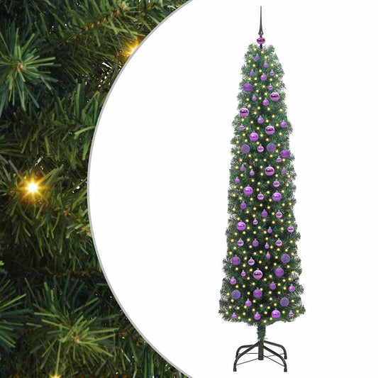 vidaXL Τεχνητό Χριστουγεννιάτικο Δέντρο με 300 LED Πράσινο 210 cm