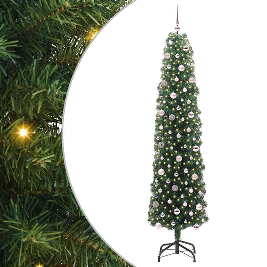 vidaXL Τεχνητό Χριστουγεννιάτικο Δέντρο με 300 LED Πράσινο 240 cm