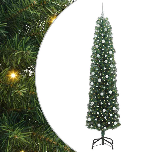 vidaXL Τεχνητό Χριστουγεννιάτικο Δέντρο με 300 LED Πράσινο 240 cm