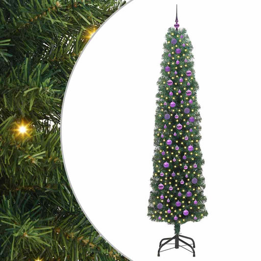 vidaXL Τεχνητό Χριστουγεννιάτικο Δέντρο με 300 LED Πράσινο 240 cm