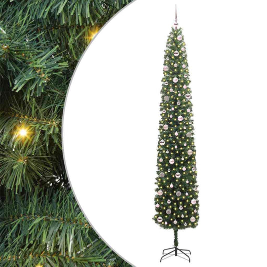 vidaXL Τεχνητό Χριστουγεννιάτικο Δέντρο με 300 LED Πράσινο 270 cm