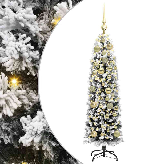 vidaXL Τεχνητό Χριστουγεννιάτικο Δέντρο με 150 LED Πράσινο 120 cm