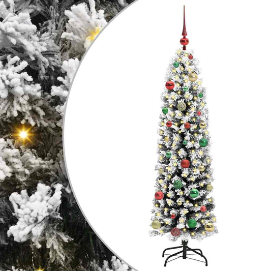 vidaXL Τεχνητό Χριστουγεννιάτικο Δέντρο με 150 LED Πράσινο 150 cm