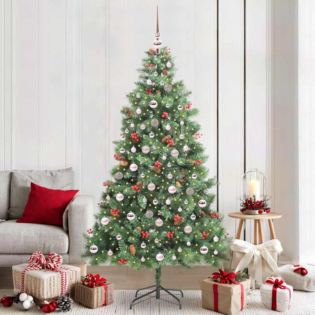 vidaXL Τεχνητό Χριστουγεννιάτικο Δέντρο 300 LED Θερμό λευκό Πράσινο