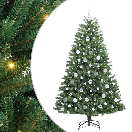 vidaXL Τεχνητό Χριστουγεννιάτικο Δέντρο με Άξονα Πράσινο 180 cm