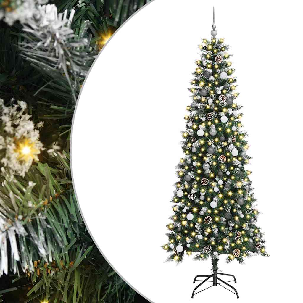 vidaXL Τεχνητό Χριστουγεννιάτικο Δέντρο με 300 LED Πράσινο 240 cm
