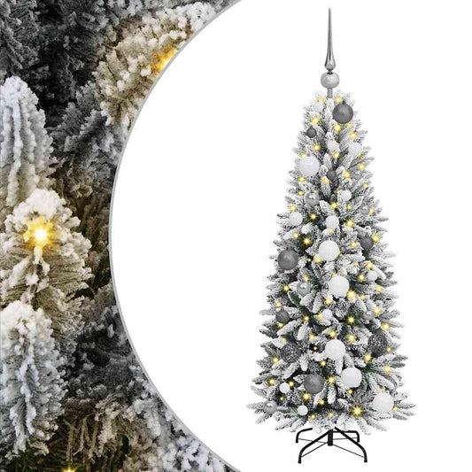 vidaXL Τεχνητό Χριστουγεννιάτικο Δέντρο με 150 LED Λευκό 120 cm