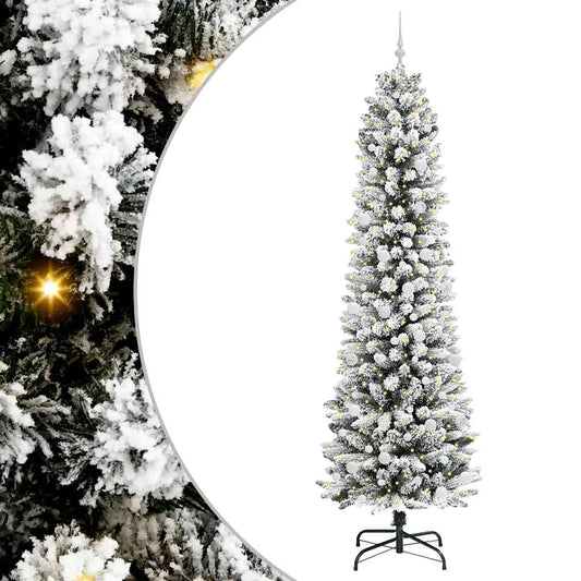vidaXL Τεχνητό Χριστουγεννιάτικο Δέντρο με 300 LED Λευκό 240 cm