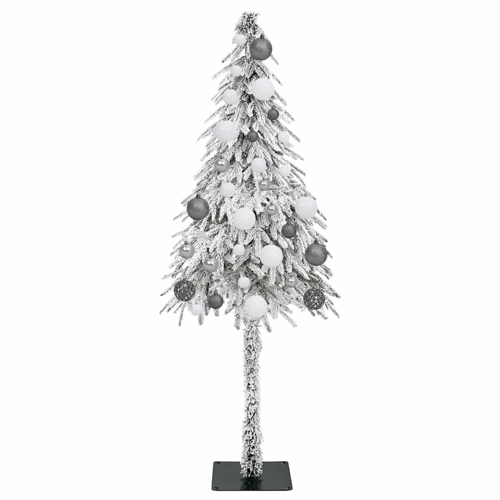 vidaXL Χριστουγεννιάτικο Δέντρο με 150 LED Λευκό 120 cm ΠΕ και Ατσάλι