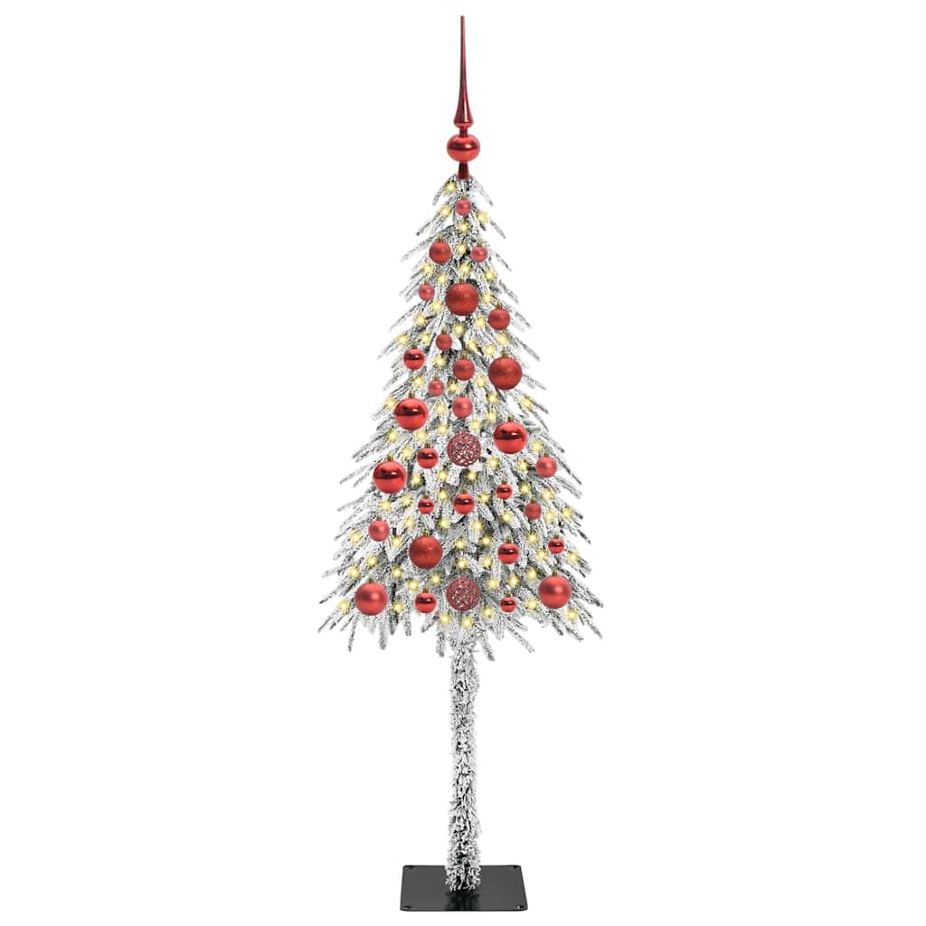 vidaXL Χριστουγεννιάτικο Δέντρο με 150 LED Λευκό 120 cm ΠΕ και Ατσάλι