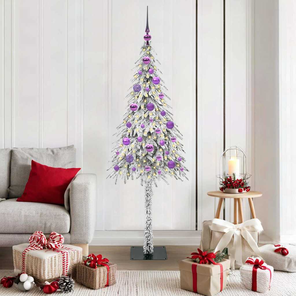 vidaXL Χριστουγεννιάτικο Δέντρο με 150 LED Λευκό 150 cm ΠΕ και Ατσάλι