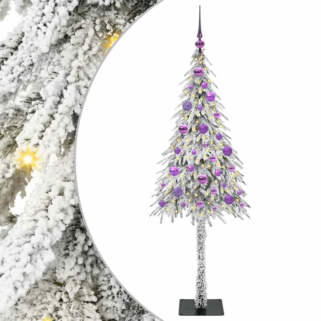 vidaXL Χριστουγεννιάτικο Δέντρο με 150 LED Λευκό 150 cm ΠΕ και Ατσάλι
