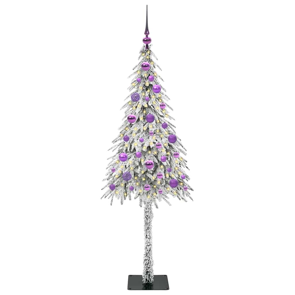 vidaXL Χριστουγεννιάτικο Δέντρο με 150 LED Λευκό 150 cm ΠΕ και Ατσάλι