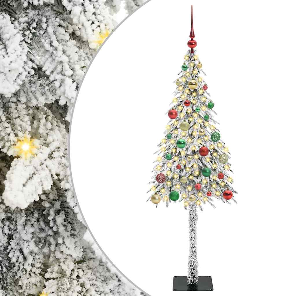 vidaXL Χριστουγεννιάτικο Δέντρο με 150 LED Λευκό 150 cm ΠΕ και Ατσάλι