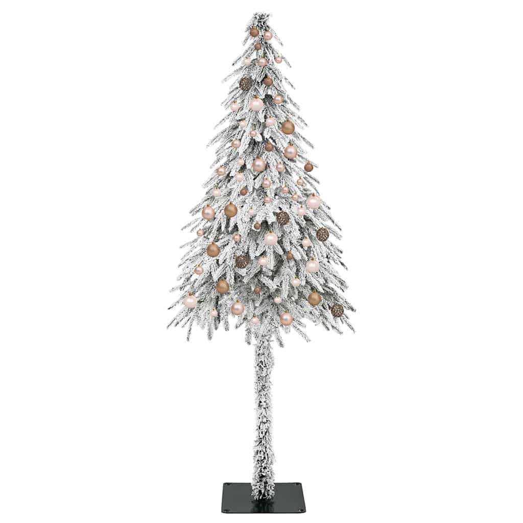 vidaXL Χριστουγεννιάτικο Δέντρο με 300 LED Λευκό 210 cm ΠΕ και Ατσάλι