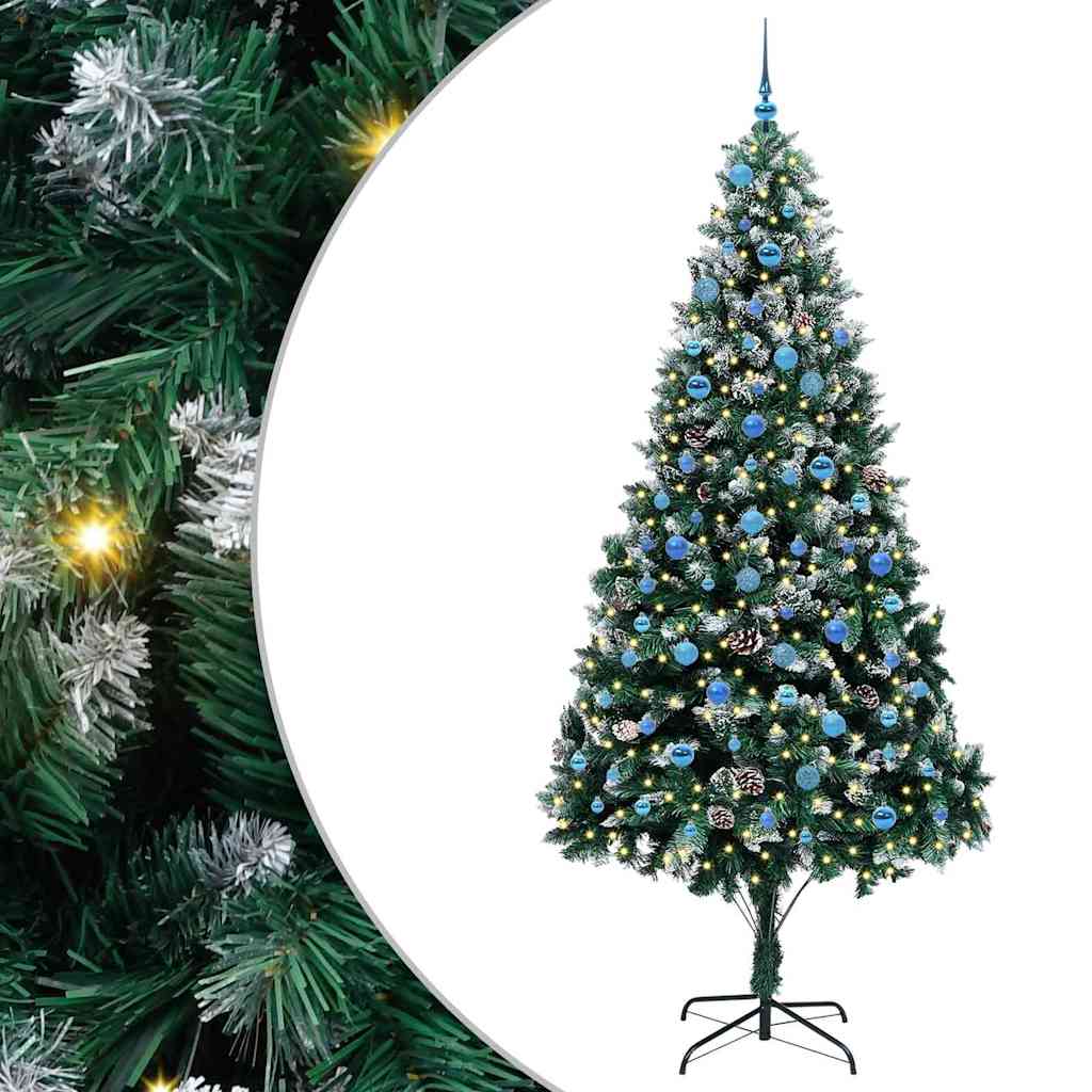 vidaXL Τεχνητό Χριστουγεννιάτικο Δέντρο με 300 LED Πράσινο 240 cm