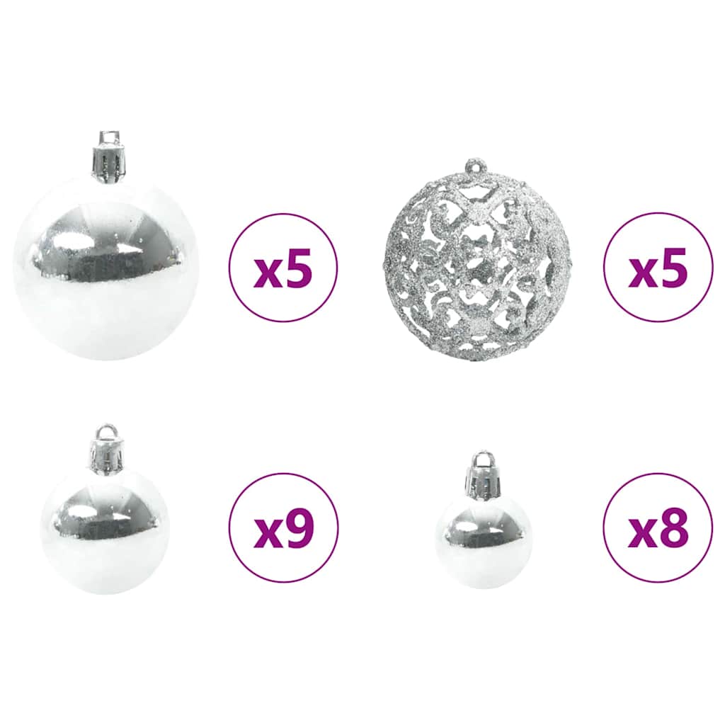 vidaXL Τεχνητό Χριστουγεννιάτικο Δέντρο με 150 LED Πράσινο 150 x 95 cm