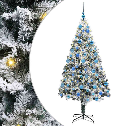 vidaXL Τεχνητό Χριστουγεννιάτικο Δέντρο με 300 LED Λευκό 180 cm