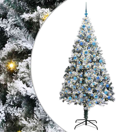 vidaXL Τεχνητό Χριστουγεννιάτικο Δέντρο με 300 LED Λευκό 240 cm