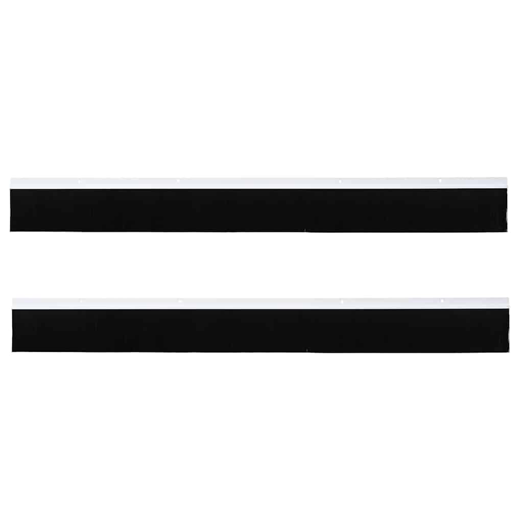 vidaXL Σφραγίδες πόρτας με βούρτσες που προσαρτώνται 2 pcs Λευκό