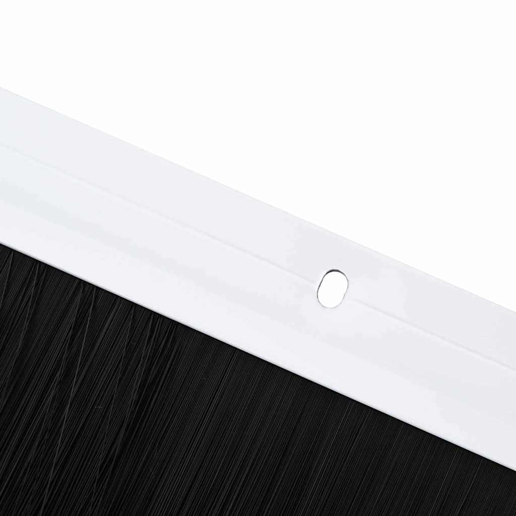 vidaXL Σφραγίδες πόρτας με βούρτσες που προσαρτώνται 6 pcs Λευκό