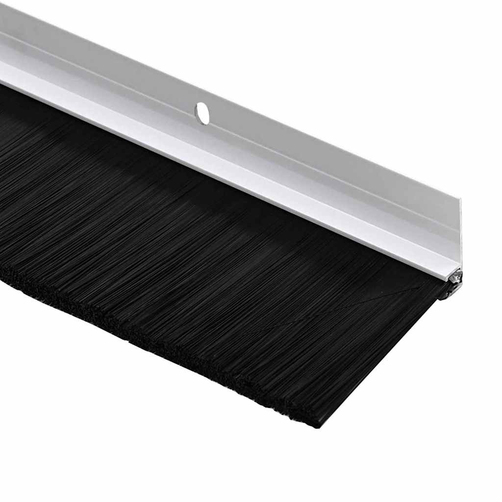 vidaXL Σφραγίδες πόρτας με βούρτσες που προσαρτώνται 2 pcs Λευκό