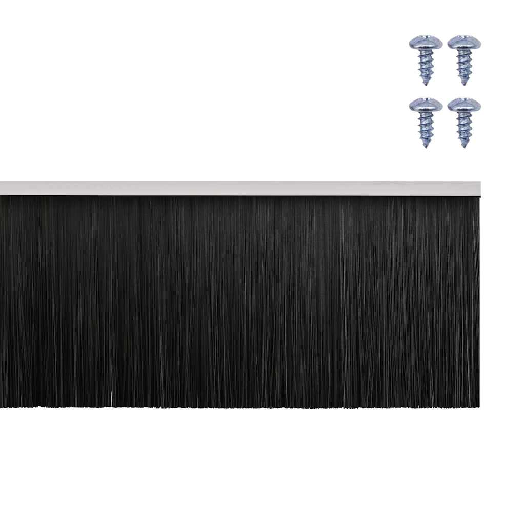 vidaXL Σφραγίδες πόρτας με βούρτσες που προσαρτώνται 6 pcs Λευκό