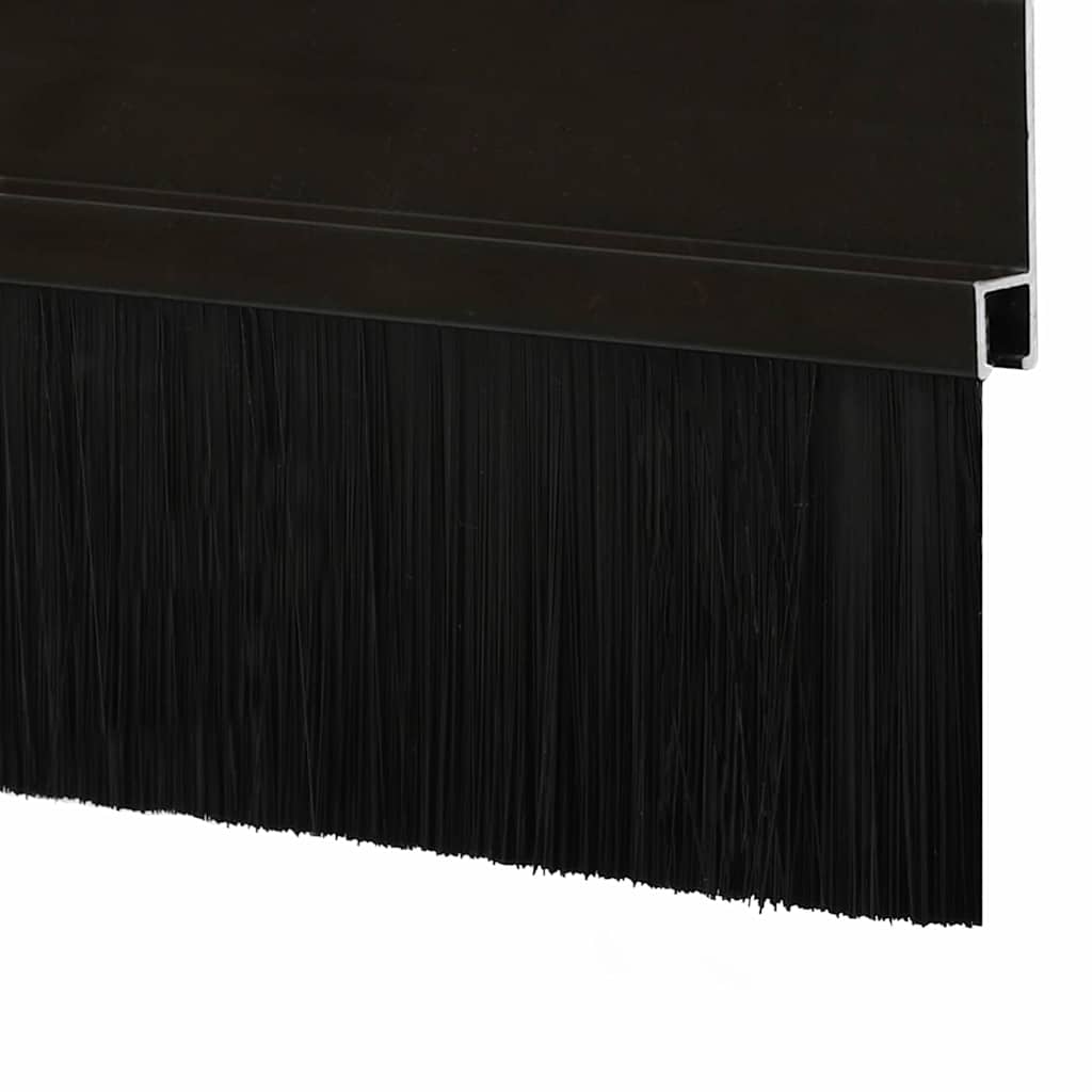 vidaXL Αυτοκόλλητες σφραγίδες πόρτας 2 pcs Μαύρο 100 cm