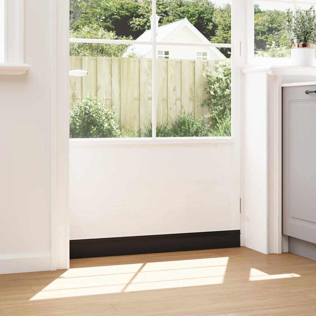 vidaXL Αυτοκόλλητες σφραγίδες πόρτας 2 pcs Μαύρο 100 cm