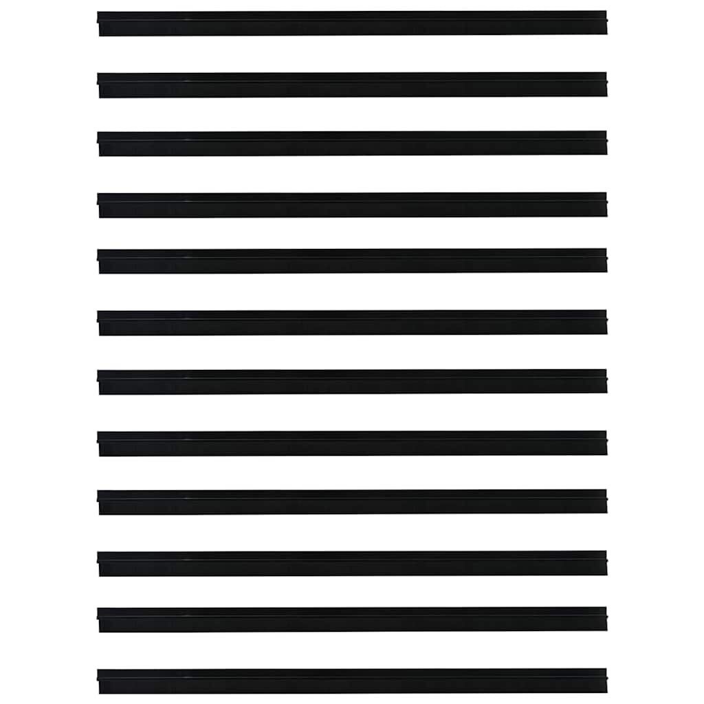 vidaXL Αυτοκόλλητες σφραγίδες πόρτας 12 pcs Μαύρο 100 cm