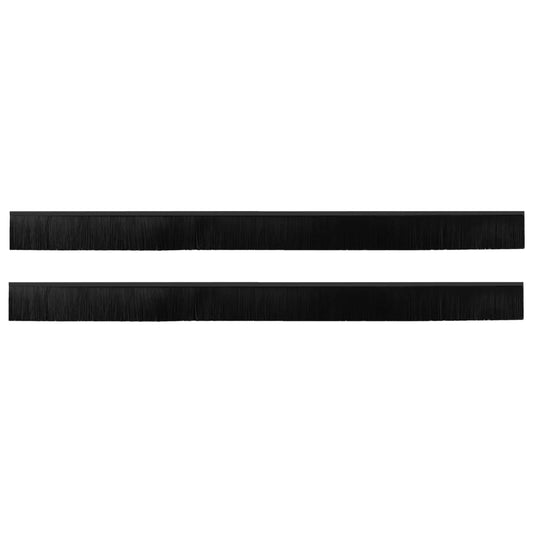vidaXL Αυτοκόλλητες σφραγίδες πόρτας 2 pcs Μαύρο 100 cm