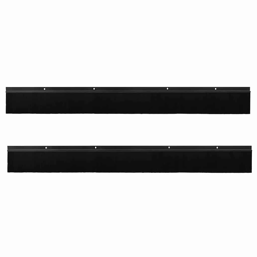 vidaXL Σφραγίδες πόρτας με βούρτσες που προσαρτώνται 2 pcs Μαύρο