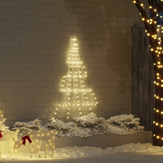 vidaXL LED Χριστουγεννιάτικο Δέντρο Θερμό λευκό 511 εκ Μέταλλο